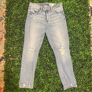 Cosmic Blue Love Brand Capri Jeans. Size 30.